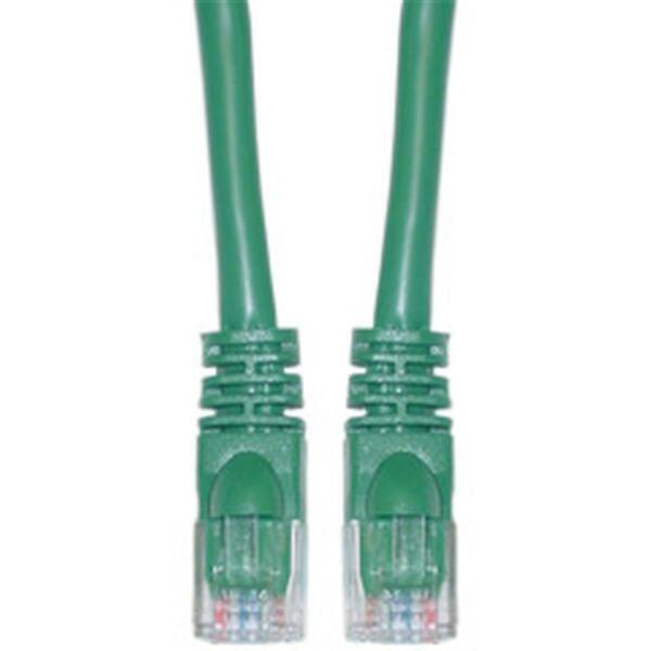 Aish Cat6a Green Ethernet Patch Cable Snagless Molded Boot 500 MHz 3 foot AI205870